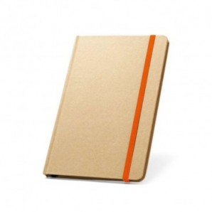 Cuaderno A5 reciclado con tapa dura Naranja