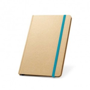 Cuaderno A5 reciclado con tapa dura Azul claro