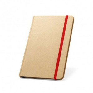 Cuaderno A5 reciclado con tapa dura Rojo