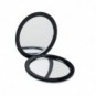 Espejo doble circular Negro