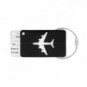Identificador maleta aluminio Negro
