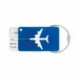 Identificador maleta aluminio Azul real