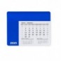 Alfombrilla de PVC con calendario de papel 2020 Azul