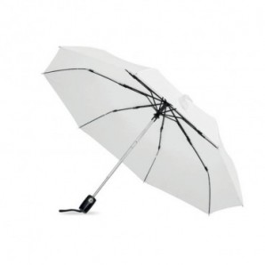 Paraguas plegable automático antiviento Blanco