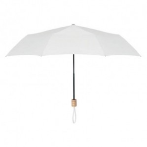 Paraguas plegable mango madera Blanco