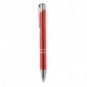 Bolígrafo pulsador anodizado Rojo