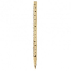 Bolígrafo de madera con regla
