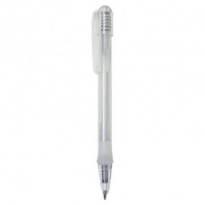 Bolígrafo de plástico Oasis Blanco