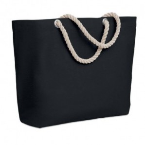 Bolsa de playa de algodón 220 gr Negro
