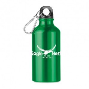 Botella aluminio 400 ml con mosquetón