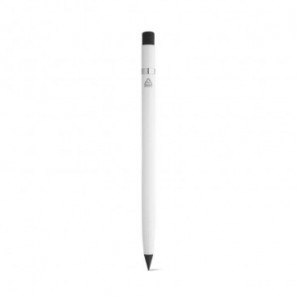 Bolígrafo sin tinta con cuerpo de aluminio 100% reciclado Blanco
