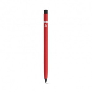 Bolígrafo sin tinta con cuerpo de aluminio 100% reciclado Rojo