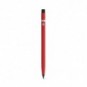 Bolígrafo sin tinta con cuerpo de aluminio 100% reciclado Rojo