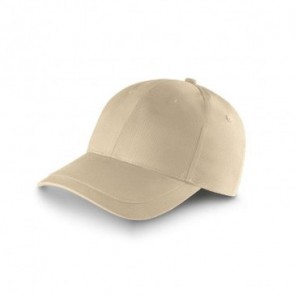 Gorra de algodón reciclado 280 gr. Beige