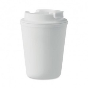 Vaso de PP reciclado 300 ml Blanco