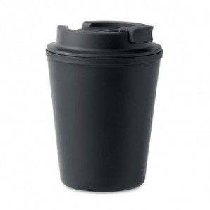 Vaso de PP reciclado 300 ml Negro