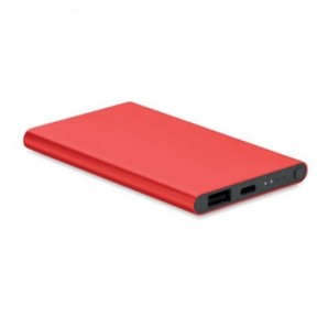 Power bank tipo C de 4000 mAh Rojo