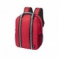 Mochila Fabax con tiras reflectantes Rojo