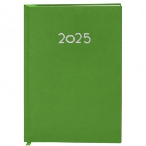 Agenda A5 Canek 2025 personalizada en PU Verde