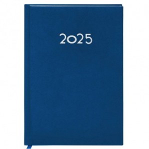 Agenda A5 Canek 2025 personalizada en PU Azul