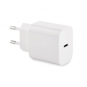 Cargador enchufe tipo usb c Blanco