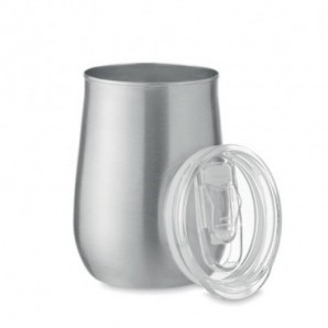 Vaso de acero inoxidable reciclado 500 ml Plateado mate