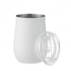 Vaso de acero inoxidable reciclado 500 ml Blanco