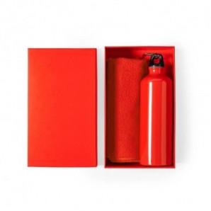 Set Bidón 800 ml y Toalla Cloister Rojo