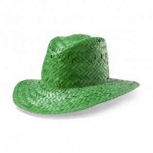 Sombrero personalizado de paja Splash Verde
