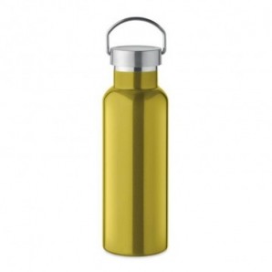 Botella doble pared 500 ml acero inox. reciclado Verde lima