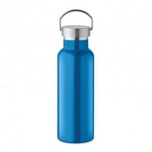 Botella doble pared 500 ml acero inox. reciclado Turquesa