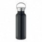 Botella doble pared 500 ml acero inox. reciclado Negro