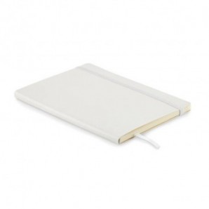 Libreta A5 tacto suave PU reciclado Blanco