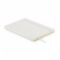 Libreta A5 tacto suave PU reciclado Blanco