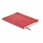 Libreta A5 tacto suave PU reciclado Rojo