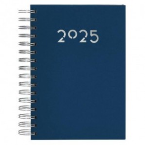 Agenda A5 Witrex 2025 con anillas personalizada Marino