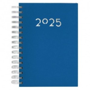 Agenda A5 Witrex 2025 con anillas personalizada Azul