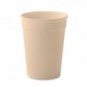 Vaso de PP reciclado 250 ml Beige