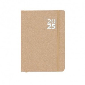 Agenda reciclada A5 Florian 2025 personalizada Natural