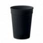 Vaso de PP reciclado 250 ml Negro