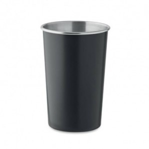 Taza acero inox. reciclado 350 ml Negro