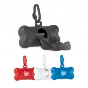 Dispensador de bolsas para perros hueso
