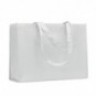 Bolsa non woven RPET con fuelle 80 gr Blanco