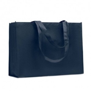 Bolsa non woven RPET con fuelle 80 gr Azul