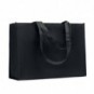 Bolsa non woven RPET con fuelle 80 gr Negro