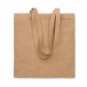 Bolsa de yute de asas largas Beige