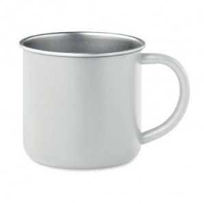 Taza de acero inox reciclado 300 ml Blanco