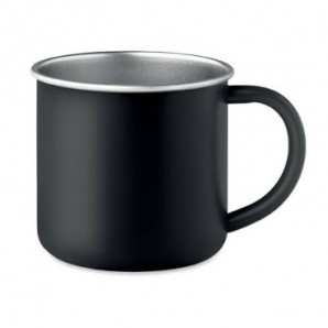 Taza de acero inox reciclado 300 ml Negro