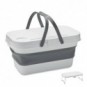 Cesta de picnic plegable 16L Blanco