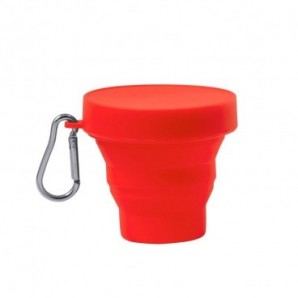 Vaso Plegable Klimt 160 ml Rojo